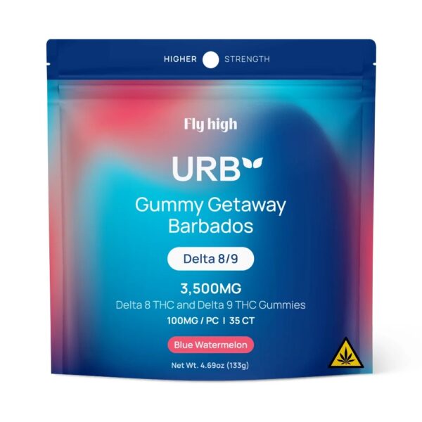 URB - 100mg Delta 8 / Delta 9 THC Gummies (35ct/35,000mg)