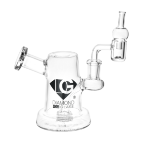Diamond Glass - Gold Jug Mini Rig 14mm/6"