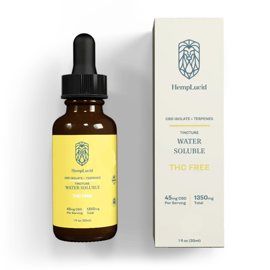 HempLucid - 1350mg Broad Spectrum Tincture - Water Soluble