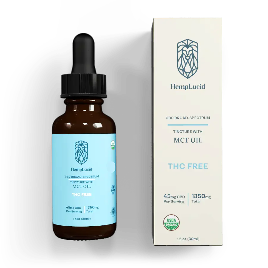 HempLucid - 1350mg Broad Spectrum Tincture - MCT Oil