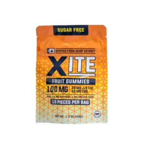 Xite - 5mg Delta 9 / 5mg CBD Sugar Free Gummies - 10ct Bag