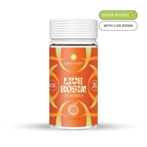 Canvast - Shifters 25mg Live Rosin THC + 25mg CBD - Sour White Peach - 12ct