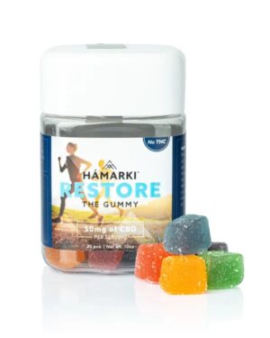 50mg Restore Broad Spectrum CBD Recovery Gummies - 30ct (THC FREE)