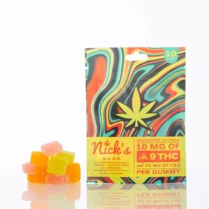 Nick's Nugs - The OG Gummy - 10mg THC / 75mg CBD - 10ct