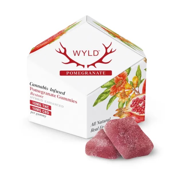 WYLD - 10mg THC Real Fruit Gummies + 10mg CBG/CBD - 10ct