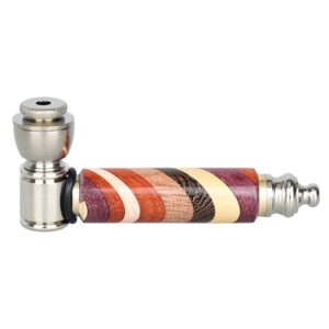 Rainbow Wood & Stainless Steel Pipe