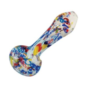 Abstract Tangle Glass Spoon Pipe 4.5"